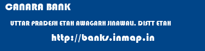 CANARA BANK  UTTAR PRADESH ETAH AWAGARH JINAWALI, DISTT ETAH  banks information 